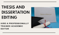 copy edit and improve personal statement, proposal, thesis