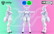 do custom furry character avatar, 3d vrchat avatar model, vtuber 3d pc, quest