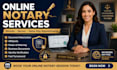 provide professional online notaryremote notarization and document verification