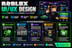 custom roblox ui ux design professional game interface for better experience