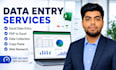 do data entry, web research and virtual assistant work