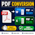 convert PDF to word, excel, or powerpoint