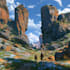 environment concept art and background illustration