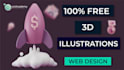 design a 3d flat illustration for your website