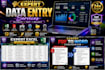 do professional data entry excel web research copy paste in 24h