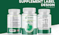 do german product label packaging, software box mockup, supplement label design