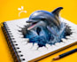 create attention grabbing 3d anamorphic illusion artwork
