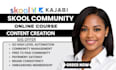 setup skool online course creation skool community manager circle so kajabi