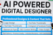 create ai logo, banner, thumbnail design and content