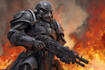 draw a warhammer 40k character art