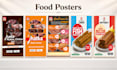 design an eye catching food poster