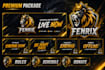 design animated overlay, stream overlay and static  overlay