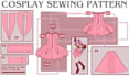 do custom sewing pattern for cosplays, clothes, armor, cosplay design template