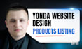 design yonda website upload product