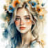 hand paint a stylised watercolor illustration