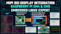 do embedded linux engineer for mipi dsi panel integration rpi cm4, cm5