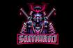 create samurai knight mascot logo design with express delivery