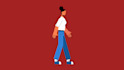 create smooth 2d character walk cycle animation