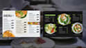 design restaurant menu, food menu, cafe menu, digital menu board