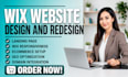 wix website design wix website redesign wix business website wix development
