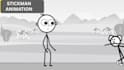 draw stickman, animate stick man, stickman animation and stick figure explainer