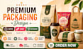 design premium coffee candy restaurant packaging