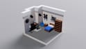 create a custom isometric room in blender