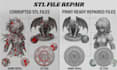 repair edit stl file model modification 3d scan cleanup 3d coin for 3d printing