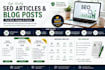 seo optimised articles and blog posts that rank on google