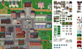 create pixel art game character, sprite sheets, animations, tilesets, UI and hud