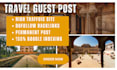 provide travel guest post outreach and backlinks