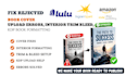 fix rejected book cover, upload errors, interior trim bleed, kdp book formatting