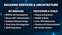 develop rest API and backend using nodejs express and mysql