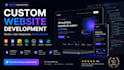 design and develop a secure custom website with modern UI UX