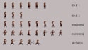 create pixel art character, isometric pixel art, pixel animation, sprite sheet
