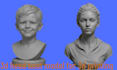 sculpt realistic 3d head bust model 3d face model statues for 3d printing