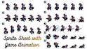 design pixel art sprite sheets with smooth game animations
