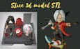 add color to 3d model, stl to 3mf multi color slice files for bambu