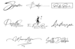 do luxury handwritten signature cursive autograph photography scripted logo