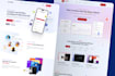 design a modern saas or startup landing page in figma
