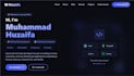 create a modern react portfolio website