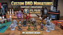 sculpt custom dnd miniatures, tabletop rpg characters and printable stl models