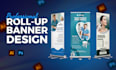 design roll up, retractable, pull up and pop up banners