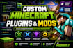 create custom minecraft plugins and fabric mods