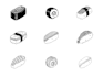do custom food drawing line art style