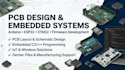 design pcb, embedded systems,  arduino, esp32, stm32, and firmware development