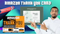 create amazon thank you card, product insert card and package insert