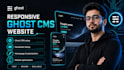 build ghost cms website clone ghost website cms ghost blog newsletter