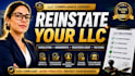 do llc dissolution amendment reinstatement registered agent tax filing