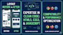 fix HTML CSS javascript bugs and website layout issues